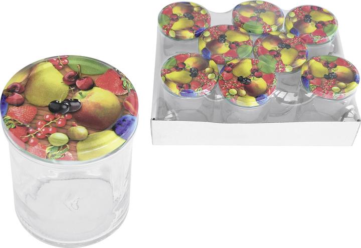 Emsy Schraubdeckelglas 230ml mit 66mm TO-Deckel Obstde8er Tray (1 Stk., 0.23 l)