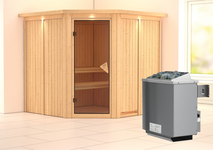 Actual product image Karibu Jarin with roof wreath (9 KW internal control)