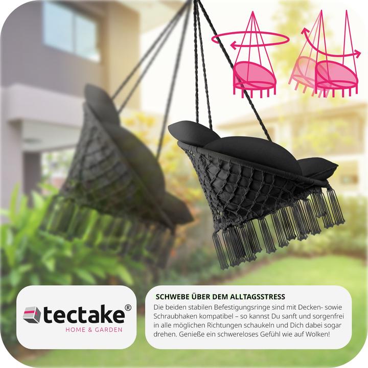 Immagine prodotto tectake Poltrona sospesa Samira (150 kg)