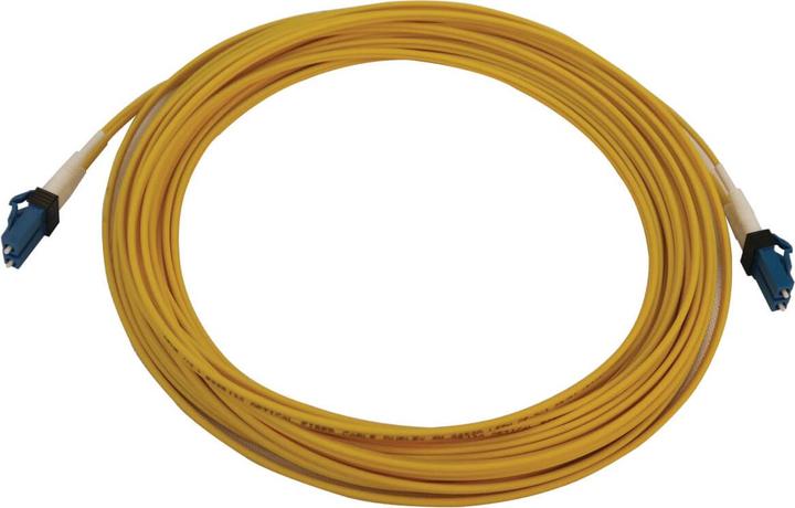 Produktbild Eaton TRIPPLITE 400G Duplex Singlemode 9/125 OS2 Switchable Fiber Optic Cable LC/UPC M/M LSZH Yellow (10 m)