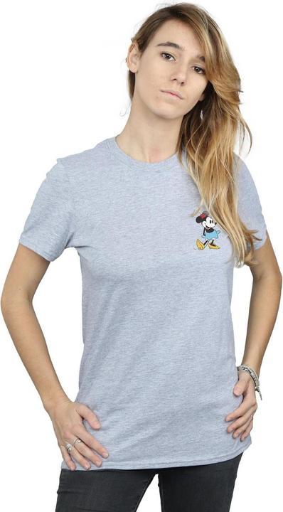 Actual product image Disney Womens/Ladies Minnie Mouse Kick Chest Cotton Boyfriend T-Shirt (3XL)