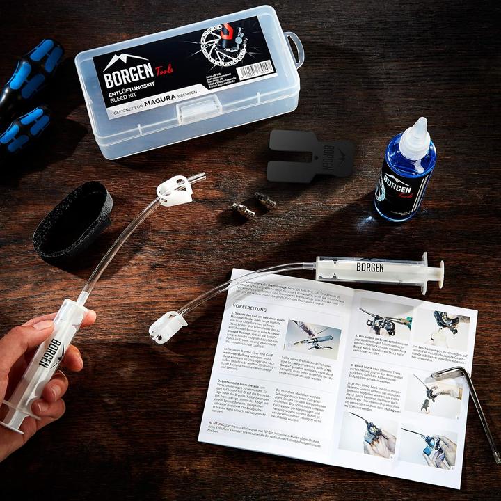Actual product image Borgen Bleeding kit for Magura brakes