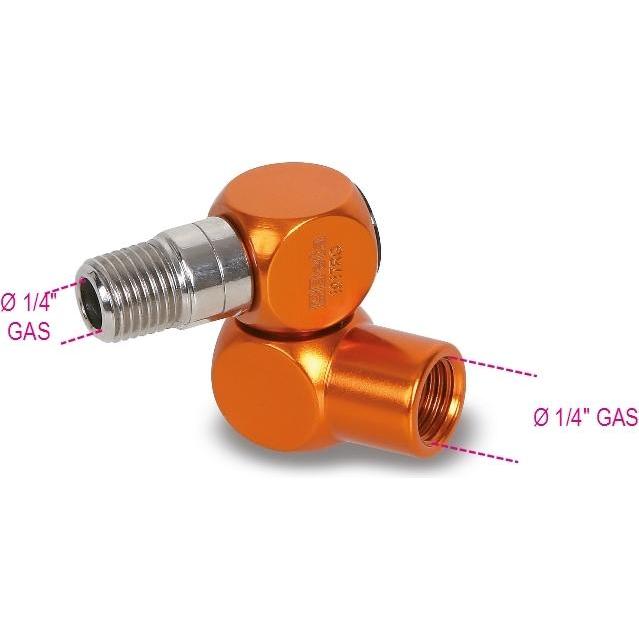 BETA, Accessori per utensili pneumatici, 019170252 1917Rg 1/4-Drehung Universal-Kupplung 1/4" Ø GAS BSP