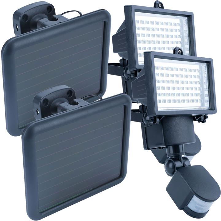 Produktbild Casativo 2er-Set Solar-LED-Aussenwandstrahler mit PIR-Sensor, 12 W, 750 Lumen, IP44 (750 lm, IP44)