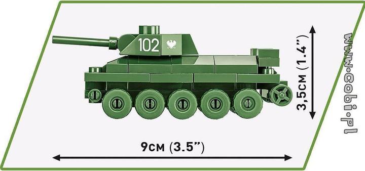 Actual product image Cobi 3088 - 101 PCS HC WWII /3088/ T-34/76