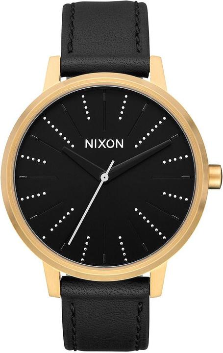 Immagine prodotto Nixon Kensington Pelle Oro Nero Argento (Orologio da polso analogico, 37 mm)