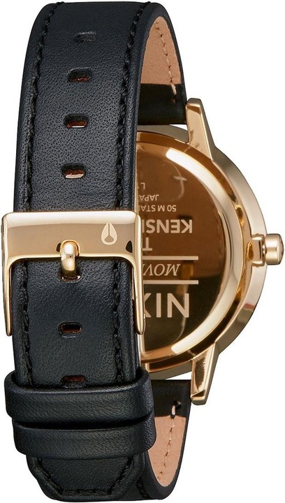 Produktbild Nixon Kensington Leather Gold Black Silver (Analoguhr, 37 mm)