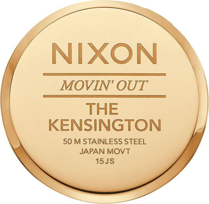 Produktbild Nixon Kensington Leather Gold Black Silver (Analoguhr, 37 mm)