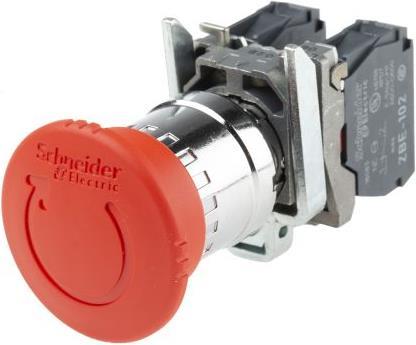 Produktbild Schneider Electric Emergency Stop Red 40mm Twist reset 2NC