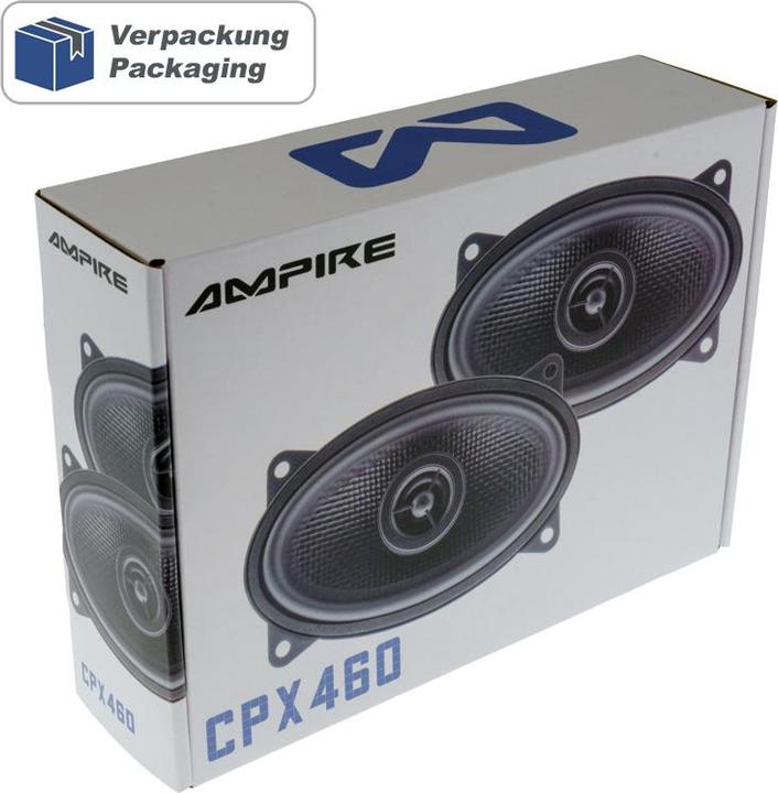 Image du produit Ampire Koaxial-Lautsprecher 4x 6 mit 16mm Seidenkalotte, ohne Gitter Paar (80 W, 4 x 6")