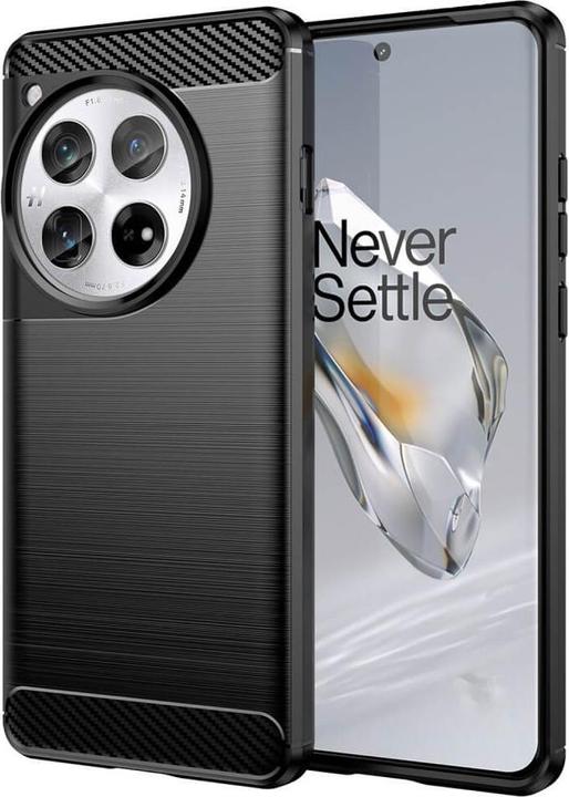 Cover-Discount OnePlus 12 - Metall Carbon Look Hülle schwarz (OnePlus 12)