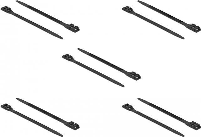 Immagine prodotto Delock Fascetta con doppio bloccaggio (Fascette in plastica, 190 mm, 10 pz.)