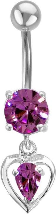 Immagine prodotto Bijouteria Piercing ventre (Zirconia, Argento 925, Acciaio chirurgico 316L)