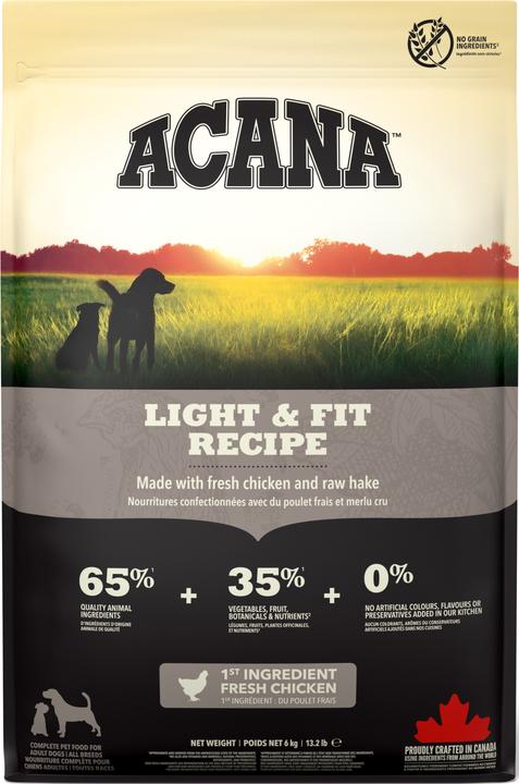 Actual product image Acana Dry Food Light & Fit Recipe, 6 kg (Adult, 1 pcs., 6000 g)
