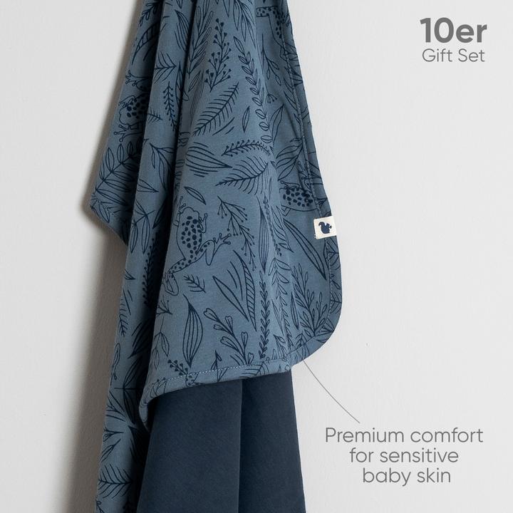 Produktbild TotsTale Premium 10-teiliges Geschenkset aus Bio-Baumwolle – Erstausstattung für Neugeborene (50, 56, 62, 68)