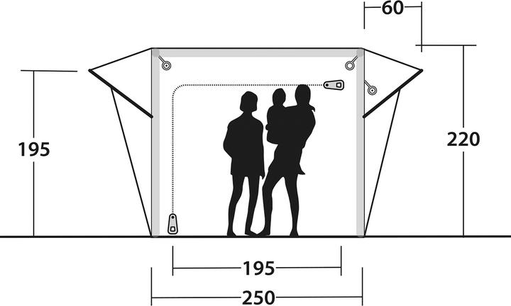 Image du produit Outwell Crossville 250SA (Auvent, 24.10 kg)