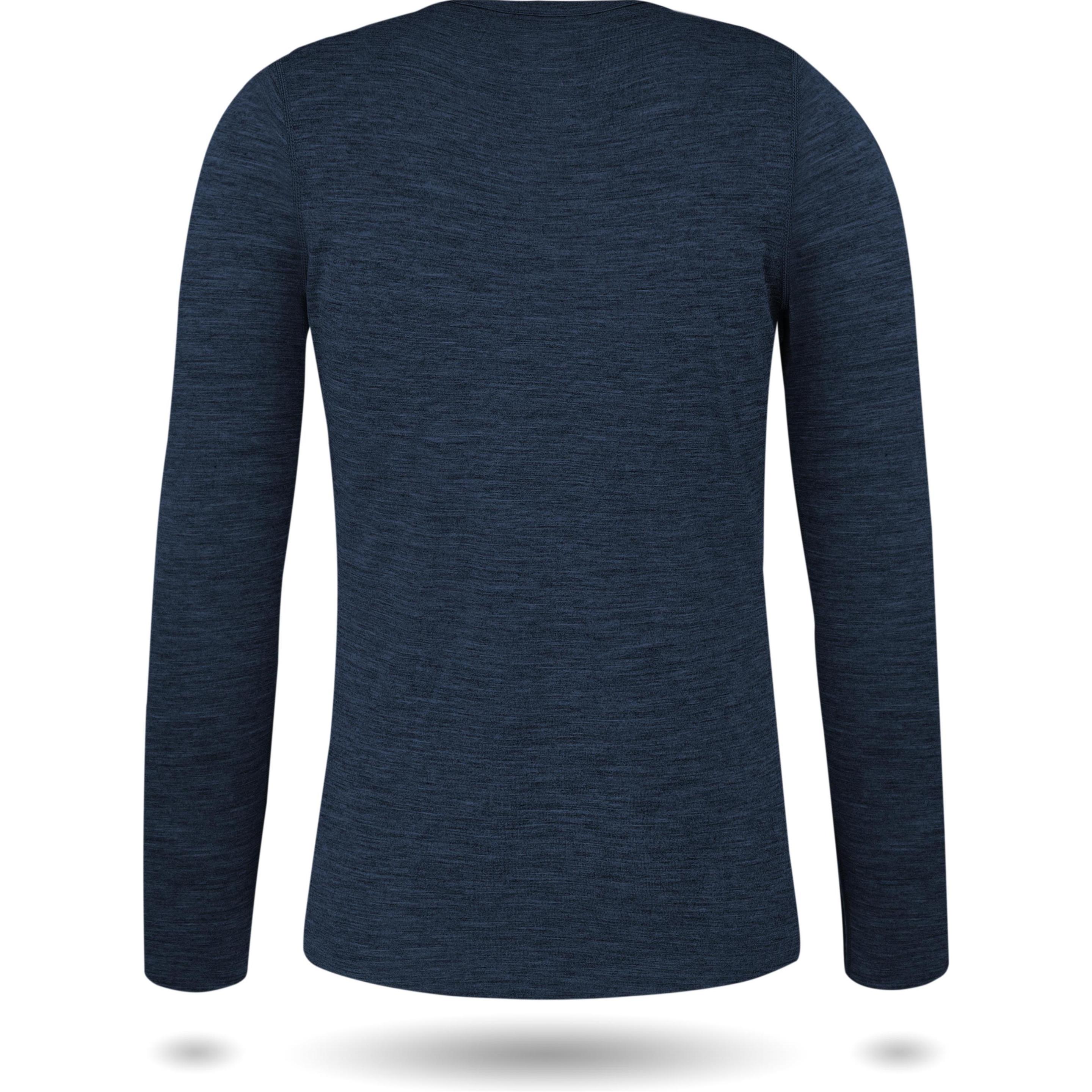 Normani, Damen, Funktionsshirt, Damen Merino Langarm-Shirt Mandurah (XXL), Blau, XXL