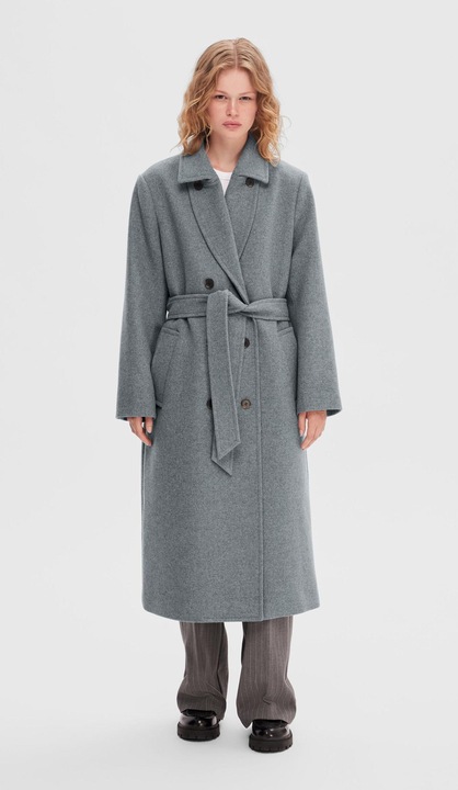 Produktbild Selected Femme Zweireihiger Wollmantel (36)