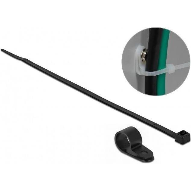 Thumbnail - Delock, Kabelbinder, Kabelbinder-Kit - 30 cm - Schwarz (300 mm, 10 Stk.)
