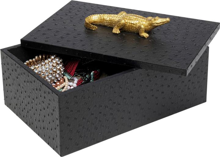 Image du produit Kare Design Box Crocodile Schwarz (2/Set) (2x)