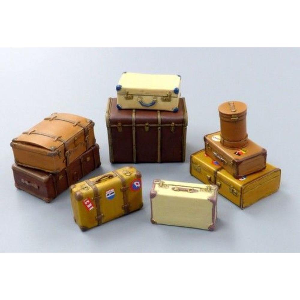 Plus Model Old suitcases