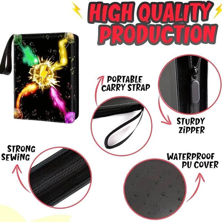 Immagine prodotto Cbx Pokemon Sammelalbum, Sammelordner, Aufbewahrungstasche für 400 Karten