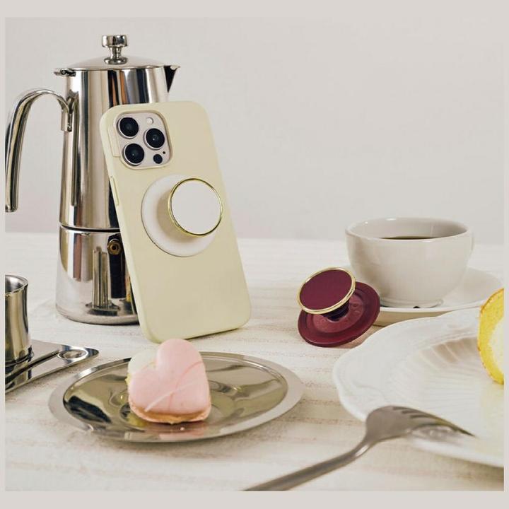 Produktbild PopSockets PopGrip for MagSafe Enamel Coconut Cream