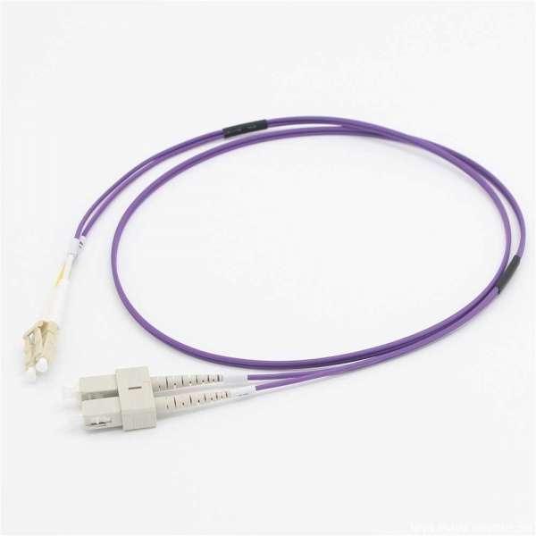 Actual product image C2G Lc/Sc Om4 Lszh Fibre Optic Patch Cable - Violet (20 m)