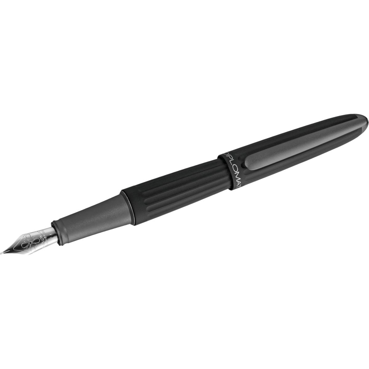 Diplomat, Schreibstifte, Füllhalter Aero schwarz B (Schwarz, 1 x)