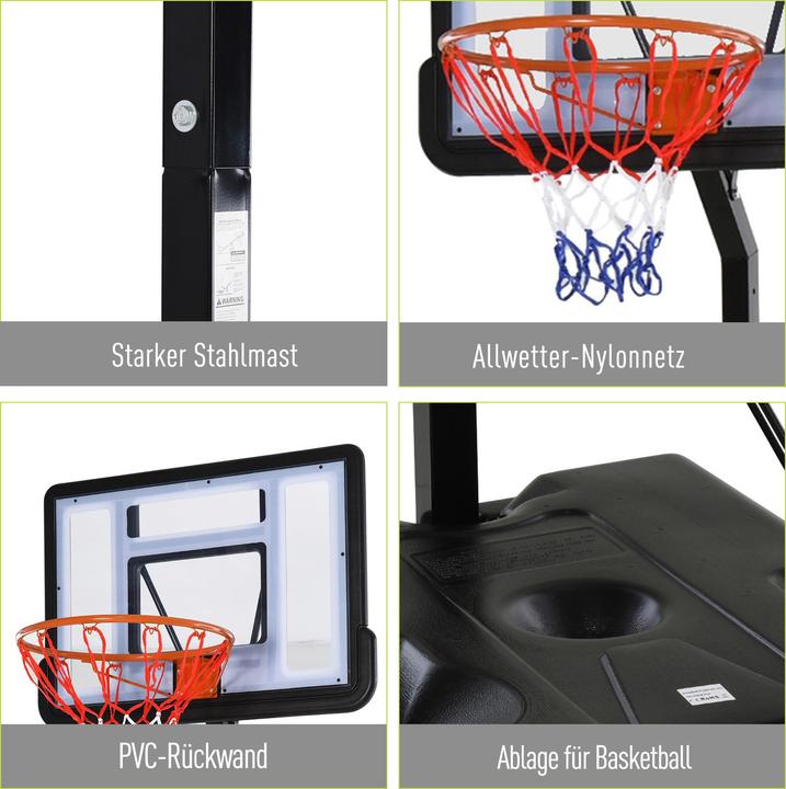 Produktbild Homcom Basketballkorb mit 2 Rädern