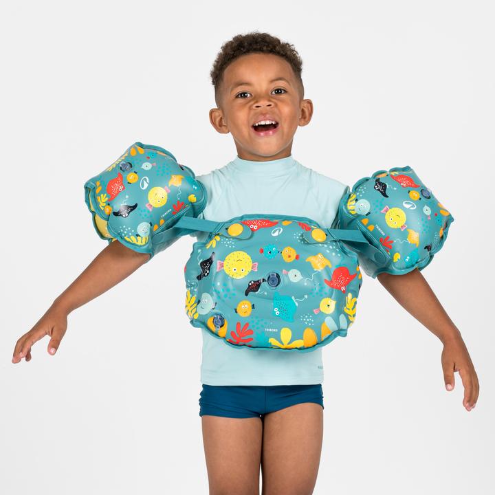 Image du produit Nabaiji Brassards ceinture évolutifs de piscine Enfant 15-30kg - Tiswim allwish bleu