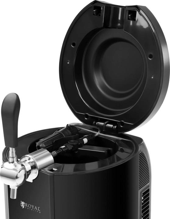 Produktbild Royal Catering Bierzapfanlage Zapfanlage Bierkühler Bierspender mit Kühlung für 5 L Fässer