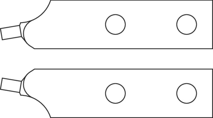 Actual product image Gedore E41 EL spare tip pair angled