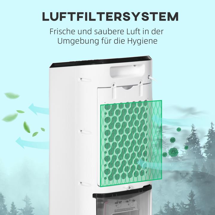 Produktbild Homcom Luftkühler ABS Cremeweiss (63 dB)