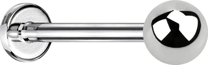Image du produit Star Piercing Micro Labret argenté avec boule (Acier chirurgical 316L, sans laiton)