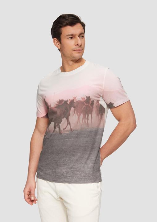 Produktbild S.Oliver T-Shirt Baumwoll-T-Shirt mit Fotoprint (XL)