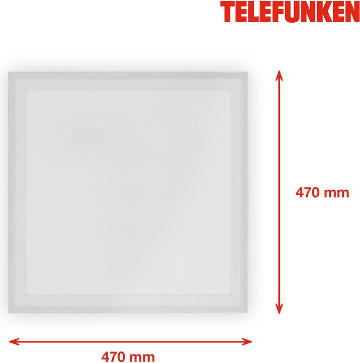 Produktbild Telefunken Magic CCT LED Panel mit RGB-LED, weiss, LED/29W (2000 lm)