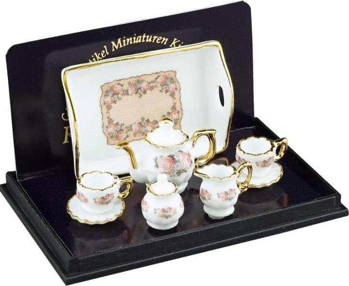 Actual product image Reutter 001.349/6 - Teaset Baronesse "Classic Rose", Miniature