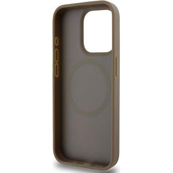 Thumbnail - DKNY DKHMP15LPSHRPSW iPhone 15 Pro 6.1" brązowy/brown hardcase Leather Monogram Pattern Metal Logo M (Apple iPhone 15 Pr...
