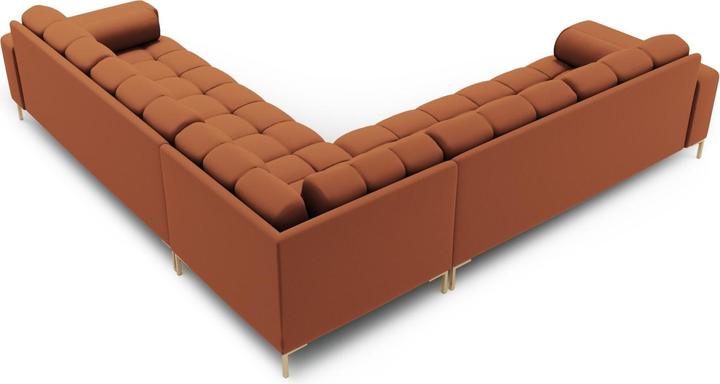 Actual product image Cosmopolitan Design Symmetrical Corner Sofa, "Bali", 6 Seats, Brick, 256x256x75 Made in Europe (Corner sofa)