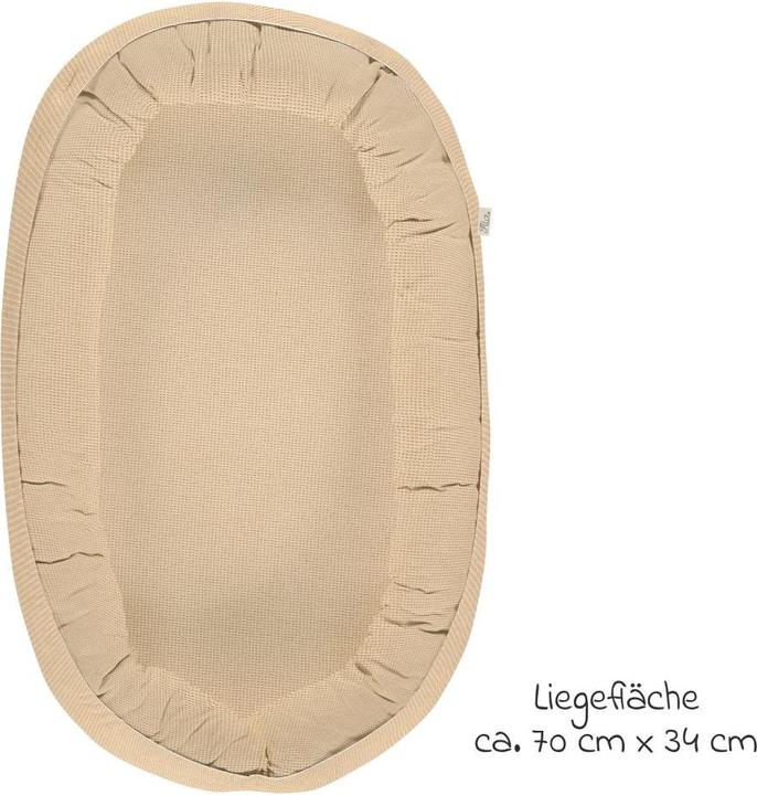 Actual product image Alvi Babynestchen & Bettschlangen Schlummer-Nestchen - Waffelpique