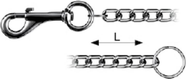 Actual product image Dörner + Helmer DH Schlüsselbundkette 35 cm Stahl vernickelt 10 St