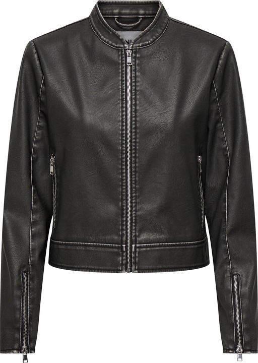 Image du produit Only Col montant Poignets avec fermeture à glissière Veste en similicuir (S)