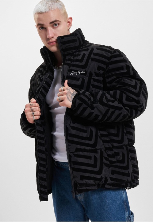 Produktbild Sean John JM233-016-1 SJ Script Logo Geometric Aop Puffer Jacket - 119217 (L)