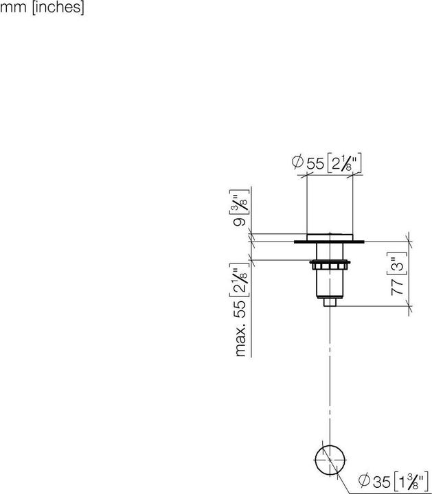 Produktbild Dornbracht Air Switch Bedienknopf, runde Rosette, 10713970