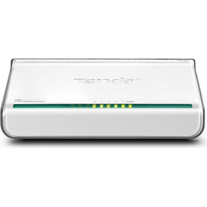 Thumbnail - Tenda 5-Port FE S105 (5 Ports), Netzwerk Switch, Weiss