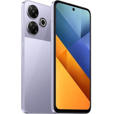 Xiaomi Poco M6 EU (128 GB, Purple, 6.79", Hybrid Dual SIM, 4G), Smartphone, Violett