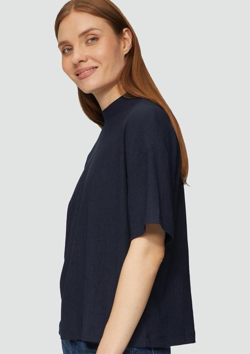Produktbild S.Oliver T-Shirt Crêpe-Shirt mit Stehkragen (36)