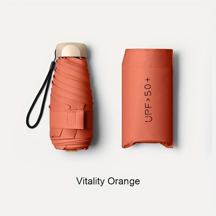 Alopini Manueller flacher fünffacher Mini-Faltschirm mit geringem Gewicht für sonnige und regnerische Tage