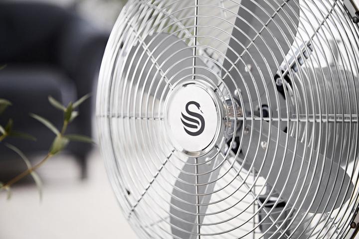 Actual product image Swan Retro SFA12620GRN Ventilator Grey